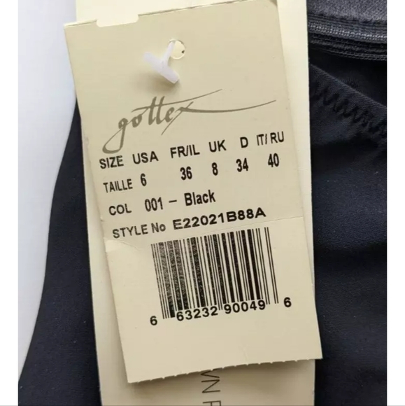 Gottex Tempo Halter Tankini Top, Black, Women's 6 - Picture 3 of 3